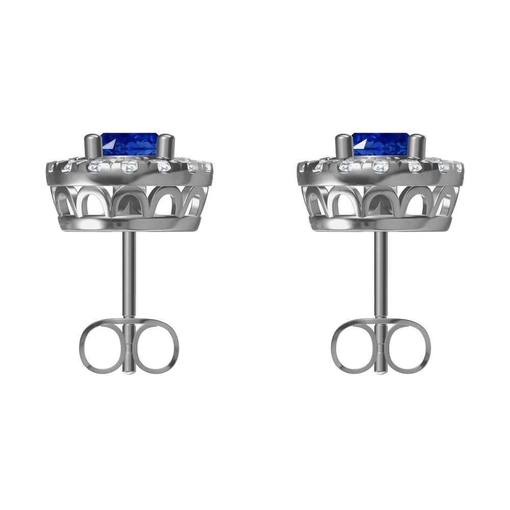Serene silver classical earrings