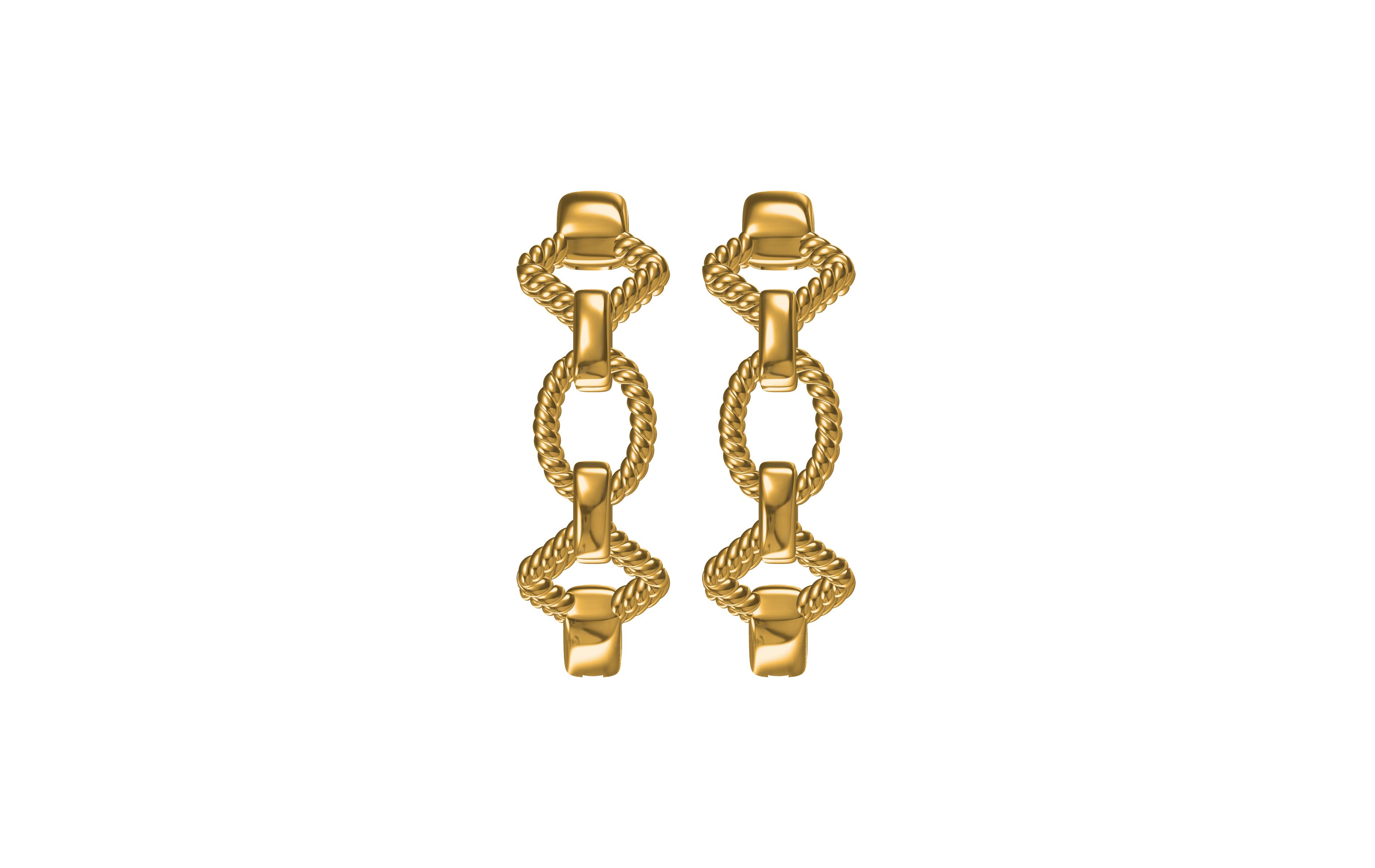 Modern Geometry hoop Earrings