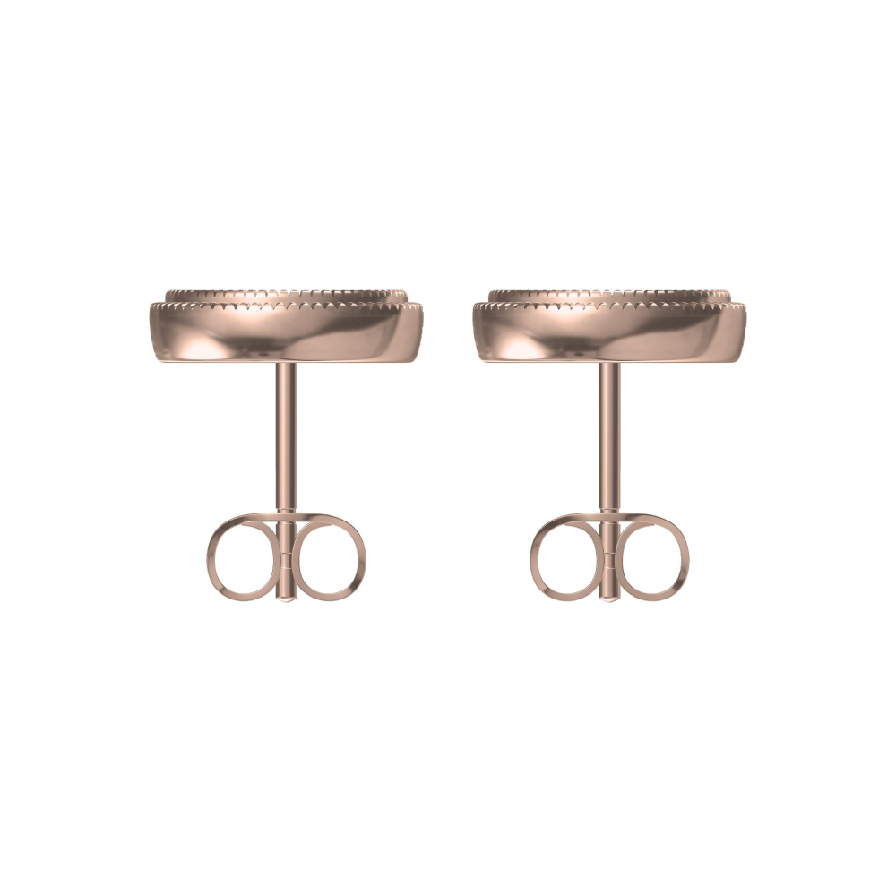 Classic round stud earrings