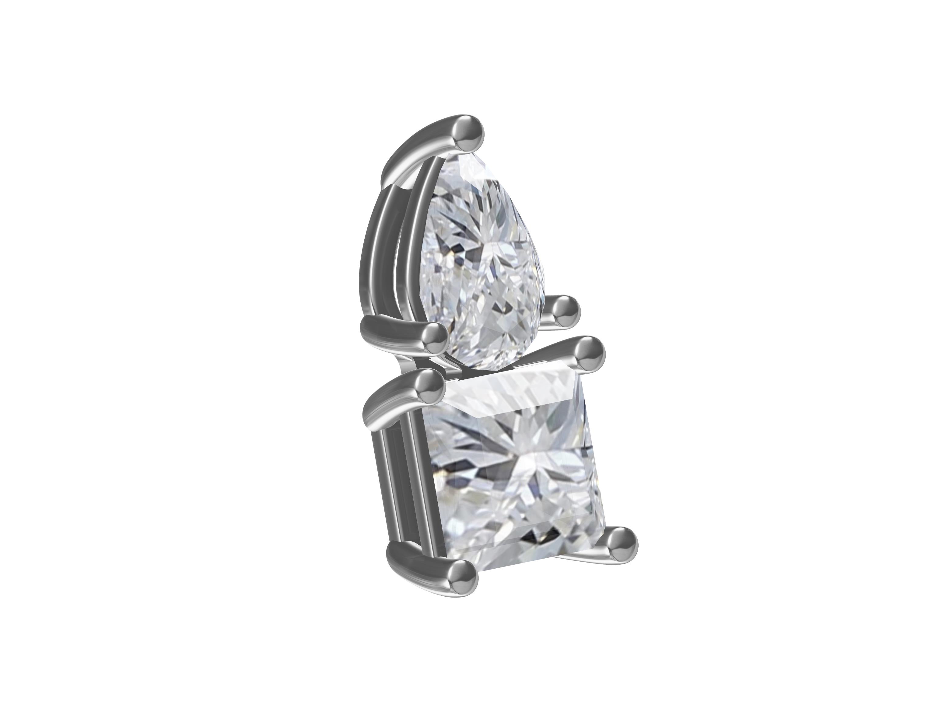 Princess silver pendant
