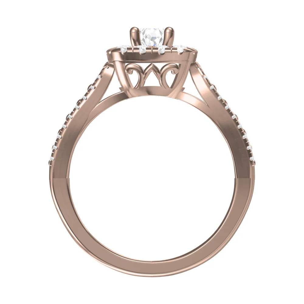 Round shape diamond ring