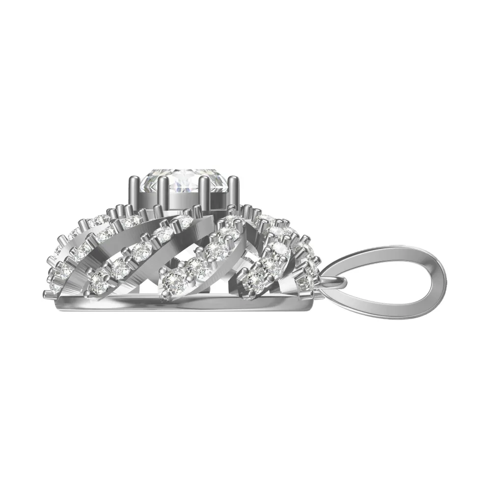 The sudershan chakra silver pendant