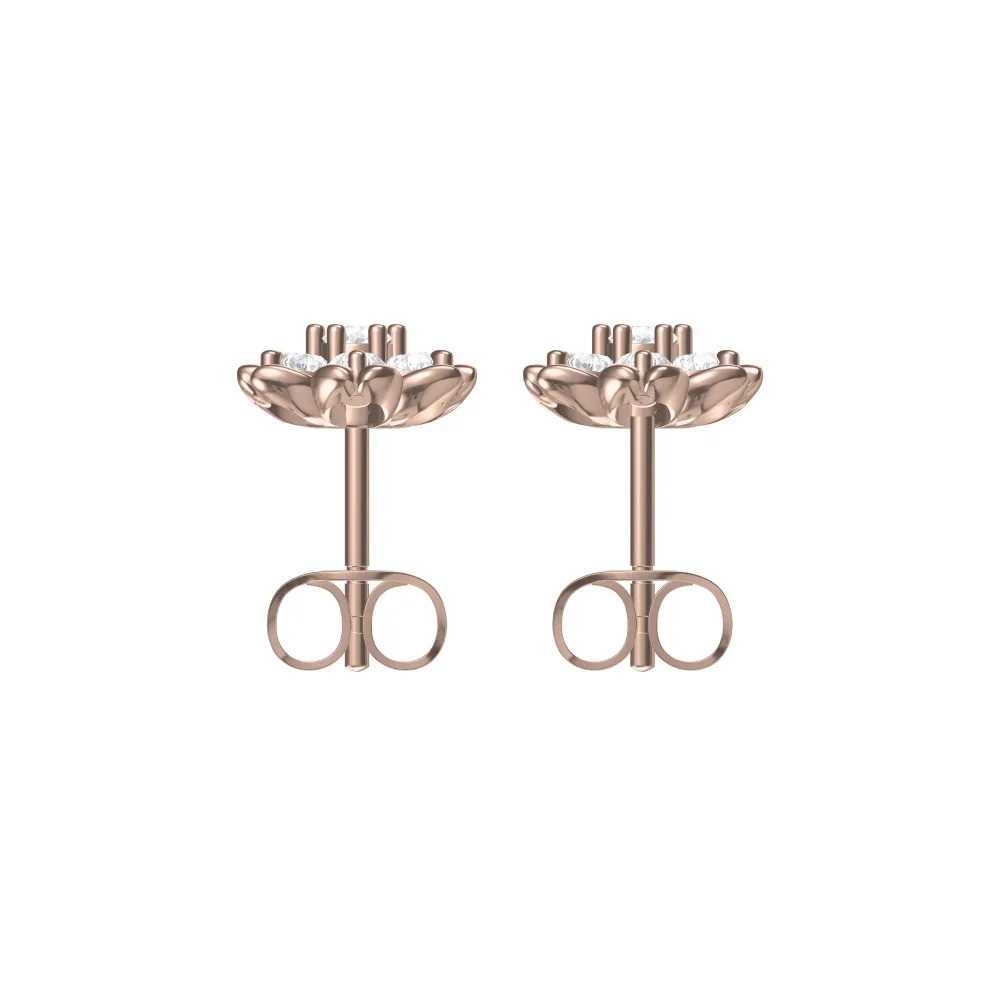Beautiful flower stud earrings