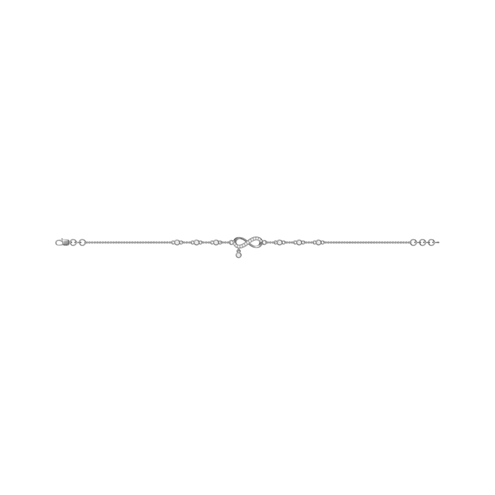 Infinity bond of love diamond bracelet