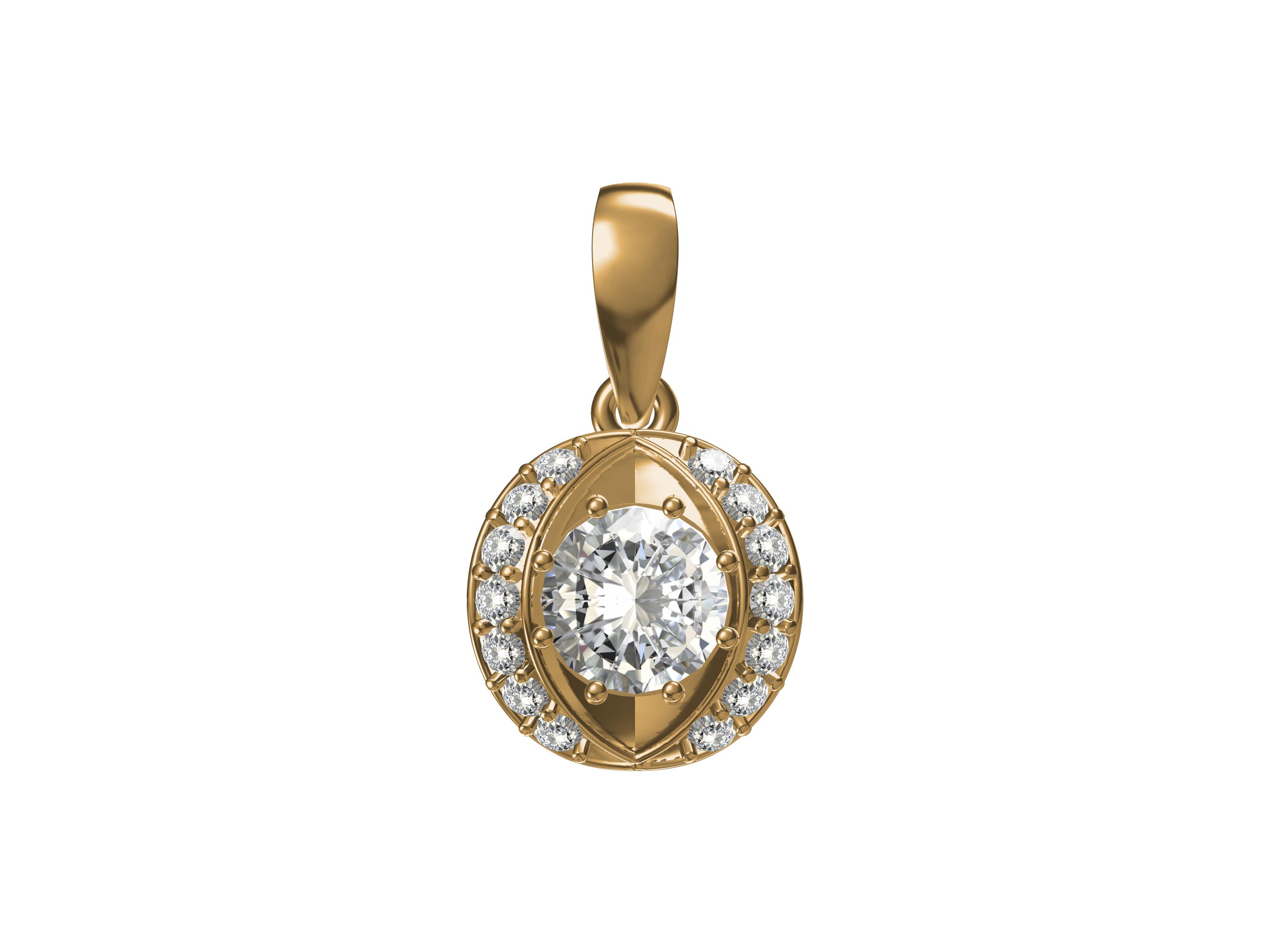 Solitaire Diamond Pendant