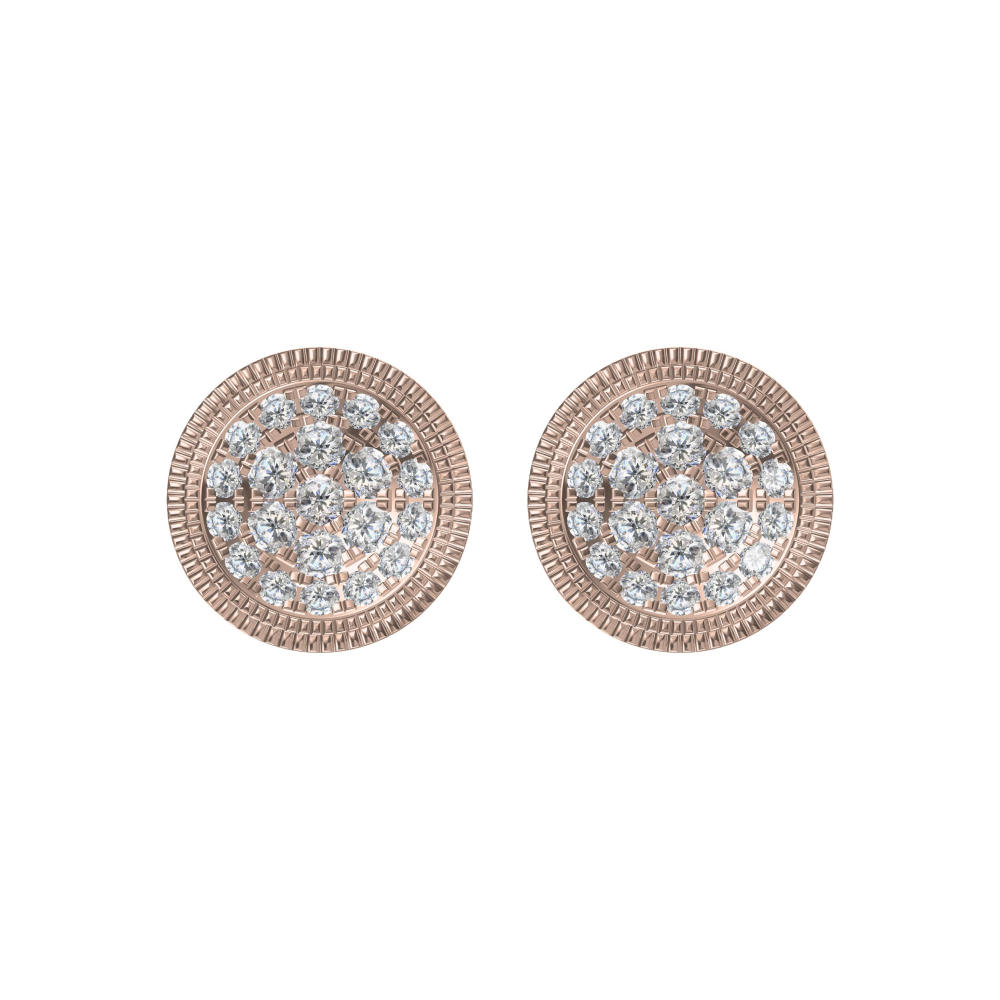 Classic round stud earrings