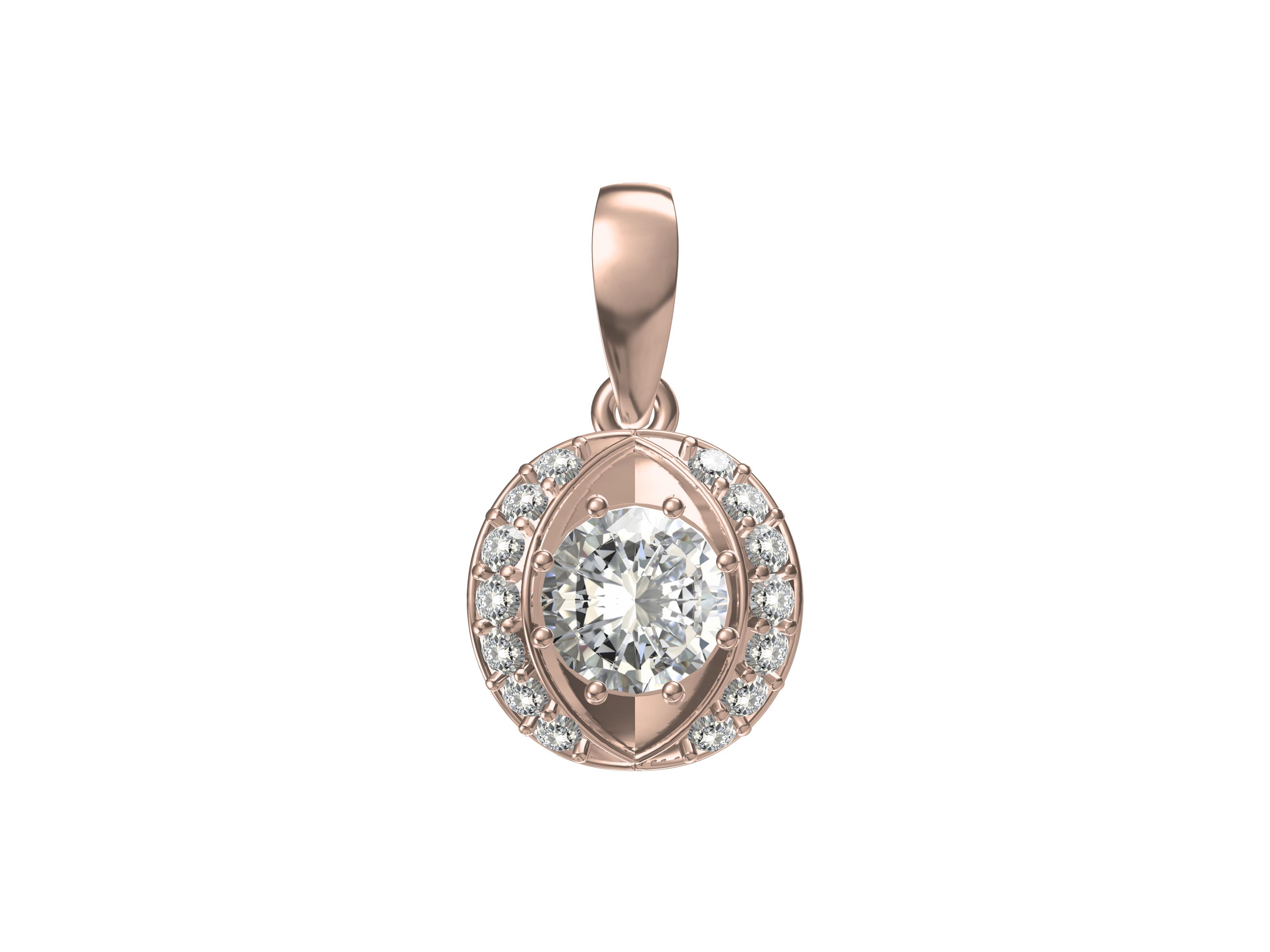 Solitaire Diamond Pendant