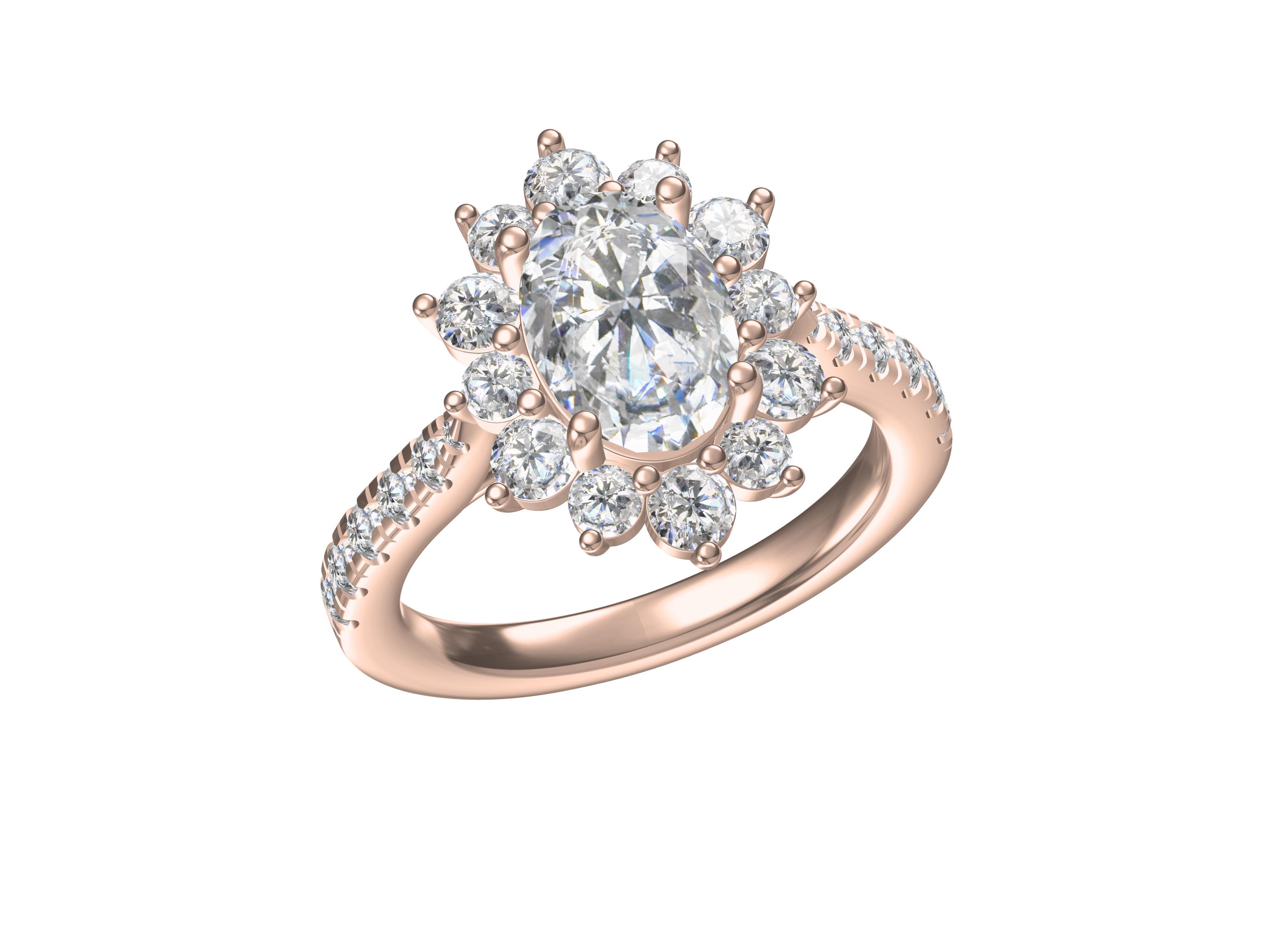 Flower Shape Diamond Ring – A Floral Elegance