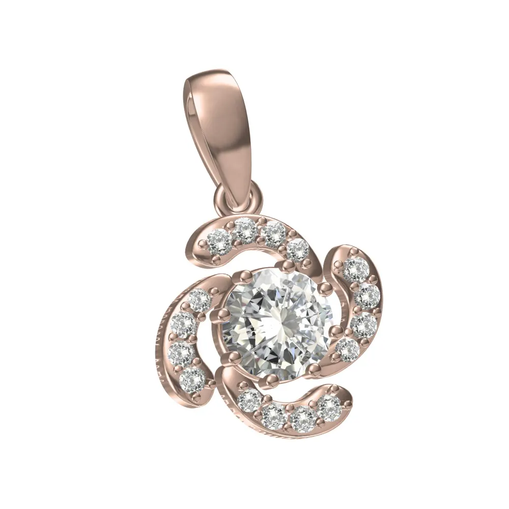 A minimal design diamond pendent