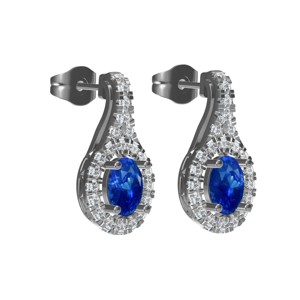 Serene silver classical earrings